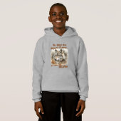 Wolf of Peace Rustieke Waterverf Hoodie (Voorkant volledig)