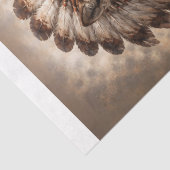 Wolf of the Sacred Feathers Decoupage Tissuepapier (Detail)