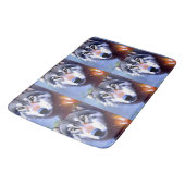 Wolf olie verf de essentie van schoonheid, badmat (Gekanteld)