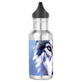Wolf olieverf De Essentie Van Schoonheid, Waterfles (Links)