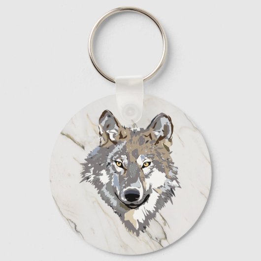 Wolf On Marged Sleutelhanger (Voorkant)
