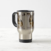 Wolf On Watch Travel Mug Reisbeker (Voorkant links)