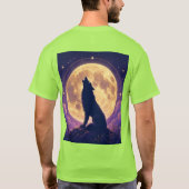 Wolf onder de Maan. T-shirt (Achterkant)