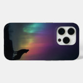 Wolf onder het Noorderlicht Case-Mate iPhone Case (Achterkant (horizontaal))