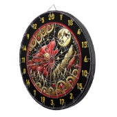 Wolf onder maanlicht brengt kracht en vrede dartbord (Voorkant Rechts)