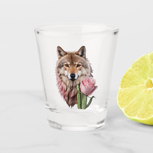 Wolf One Shot Glas (Voorkant)