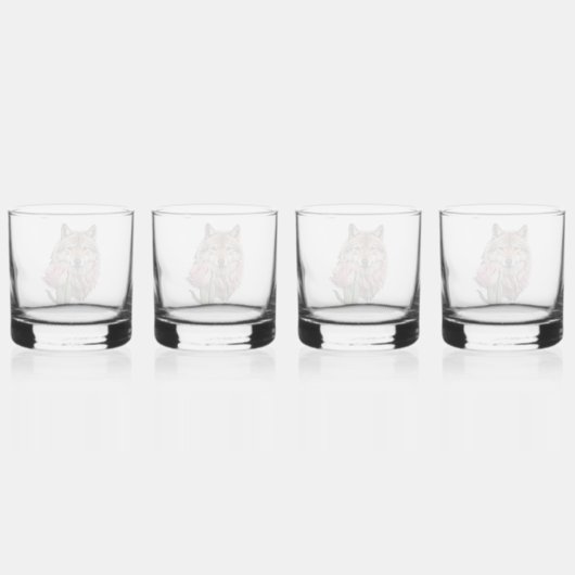 Wolf One Whisky Glas (Achterkant)