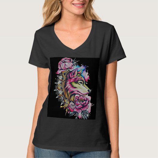 Wolf ontworpen | T-shirt (Voorkant)