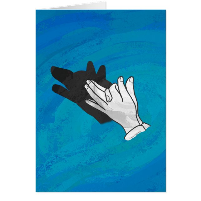 Wolf op blauw (Voorkant)