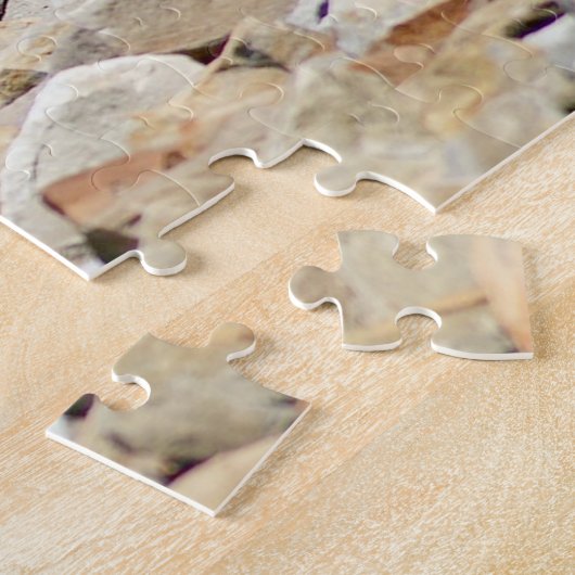 Wolf op de Rocks Legpuzzel (Zijkant)