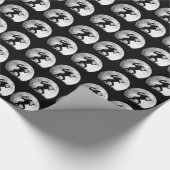 Wolf op de volle maan - Cool Halloween Cadeaupapier (Hoek)