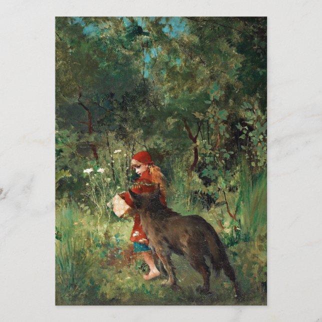 Wolf op pad met rood (Voorkant)