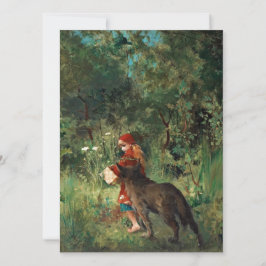 Wolf op pad met rood