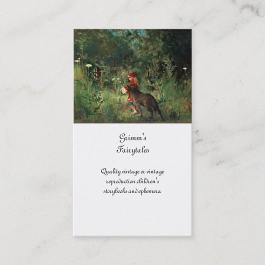 Wolf op pad met rood visitekaartje (Voorkant)