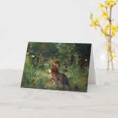 Wolf op Weg met Rood Kaart (Gele Bloem)