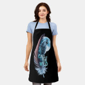 Wolf op zijn punt huilend naar de maan schort (Gedragen)