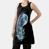 Wolf op zijn punt huilend naar de maan schort (Insitu)