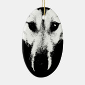 Wolf Ornament gepersonaliseerde Wolf Pup Decoratio (Rechts)