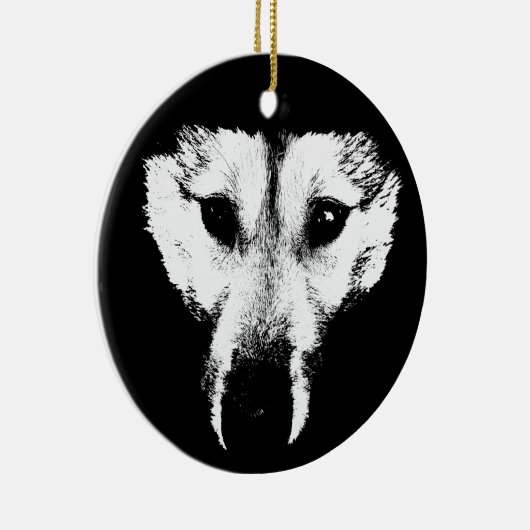 Wolf Ornament Wolf Dog Keepomwille Dog Gifts (Rechts)