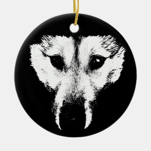 Wolf Ornament Wolf Dog Keepomwille Dog Gifts (Voorkant)
