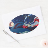 Wolf Ovale Sticker (Envelop)