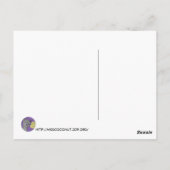 Wolf (paars) briefkaart (Achterkant)