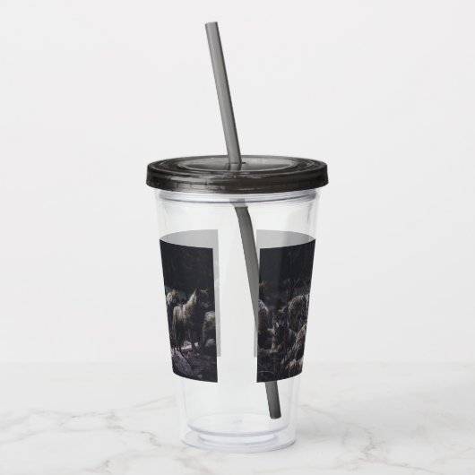 Wolf Pack Acryl Drinkbeker (Links)