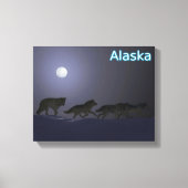 Wolf Pack - Alaska Canvas Afdruk (Voorkant)