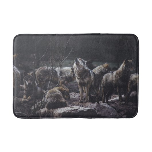 Wolf Pack Bath Mat (Voorkant)