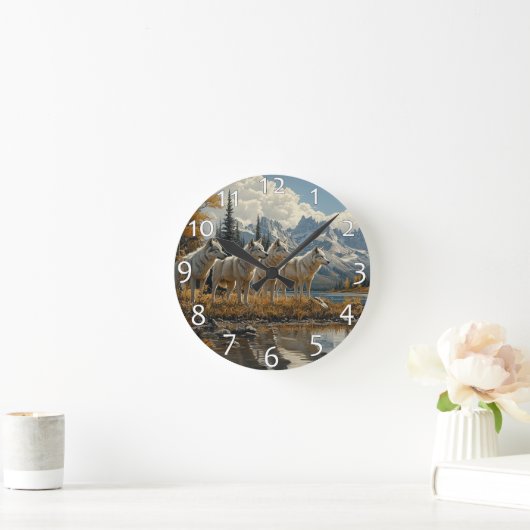 Wolf Pack bij het meer Ronde Klok (Huis)