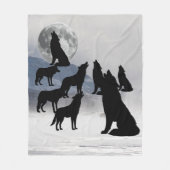 WOLF PACK Blanket Fleece Deken (Voorkant)