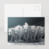 Wolf Pack Briefkaart (Voorkant / Achterkant)