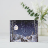 Wolf Pack Briefkaart (Staand voorkant)