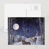 Wolf Pack Briefkaart (Voorkant / Achterkant)