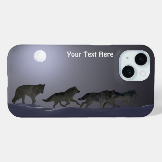 Wolf Pack - Briljante Nacht Case-Mate iPhone Case (Achterkant (horizontaal))