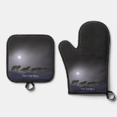 Wolf Pack - Briljante Nacht Ovenwant & Pannenlap Set (Voorkant)