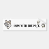 WOLF PACK BUMPERSTICKER (Voorkant)