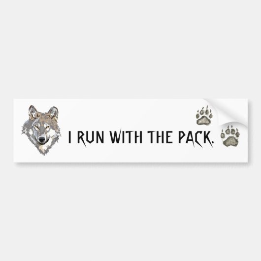 WOLF PACK BUMPERSTICKER (Voorkant)