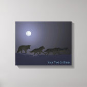 Wolf Pack Canvas Afdruk (Voorkant)