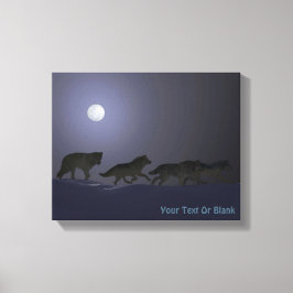 Wolf Pack Canvas Afdruk