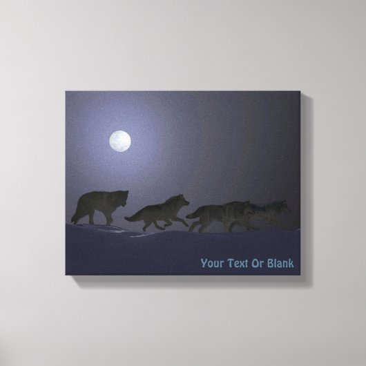 Wolf Pack Canvas Afdruk (Voorkant)