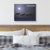 Wolf Pack Canvas Afdruk (Insitu (Slaapkamer))