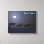 Wolf Pack Canvas Afdruk (Voorkant)