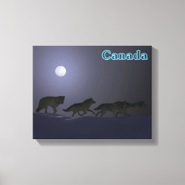 Wolf Pack Canvas Afdruk