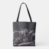 Wolf Pack Canvas tas (Achterkant)