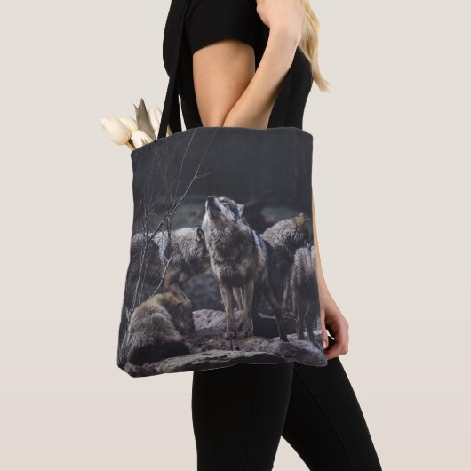 Wolf Pack Canvas tas (Dichtbij)
