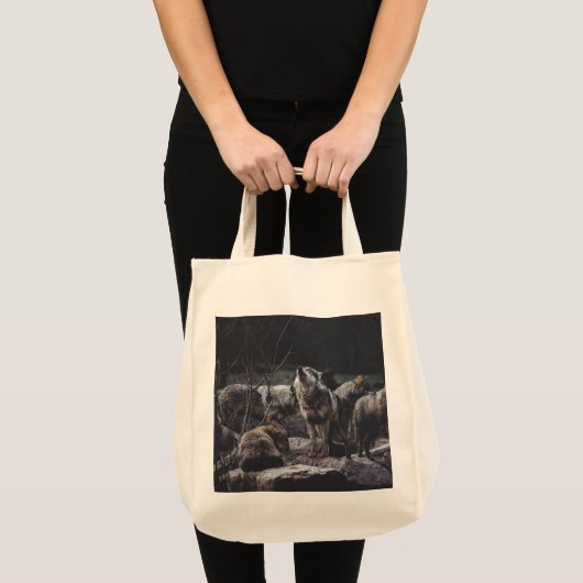Wolf Pack Canvas tas (Voorkant (product))