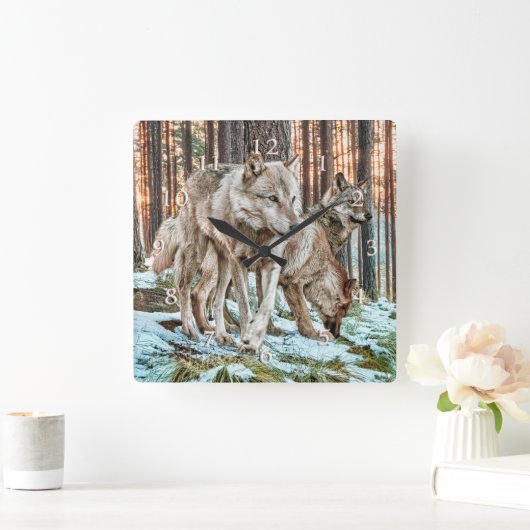 WOLF PACK DAWN RAIDERS VIERKANTE KLOK (Huis)