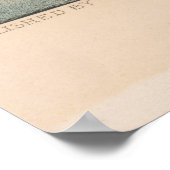  Wolf Pack die een losse illustratie jaagt Poster (Hoek)