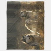 WOLF PACK FLEECE DEKEN (Voorkant)